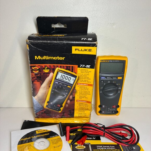 BRAND NEW Fluke 77-IV ACIDC Digital Multimeter 1000V, Auto/Manual ranging. - Picture 3 of 9